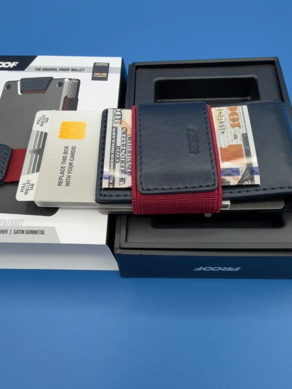 PROOF Wallet | The Patriot | Midnight Blue
